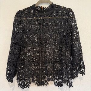 BOLD elements Black Lace Blouse